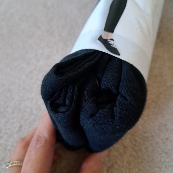 New! Nicole Miller Leggings 2 Pack Size Small Black Stretch Pants Cotton - Picture 7 of 10